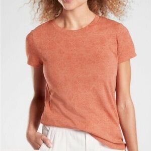 Athleta Cotton Daily Snakeskin Print t-shirt size M